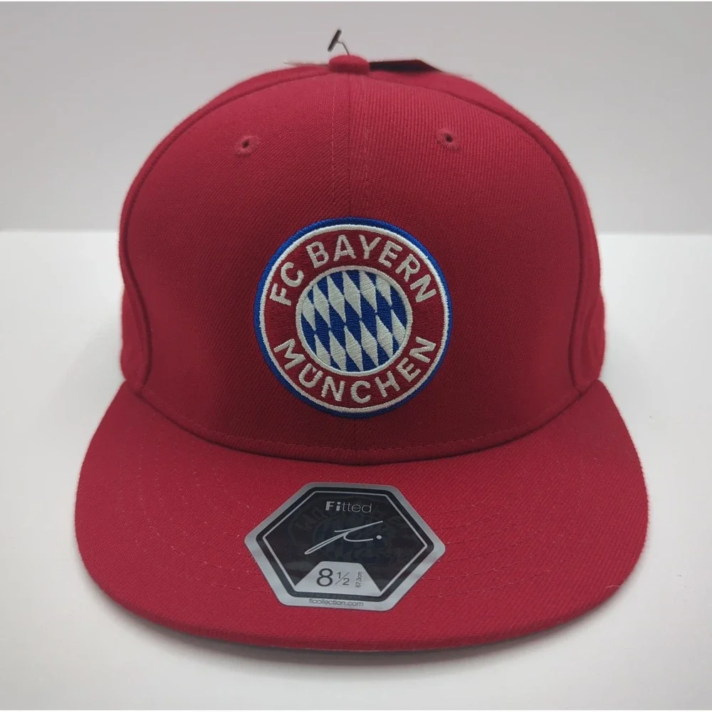 FC Bayern Munich Fi Collection Red Fitted Hat Soccer Cap Size 8.5 Est 1900